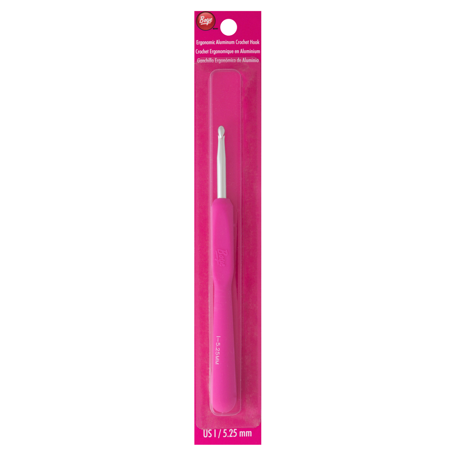 slide 1 of 1, Boye Ergonomic Crochet Hook- Size I, 1 ct