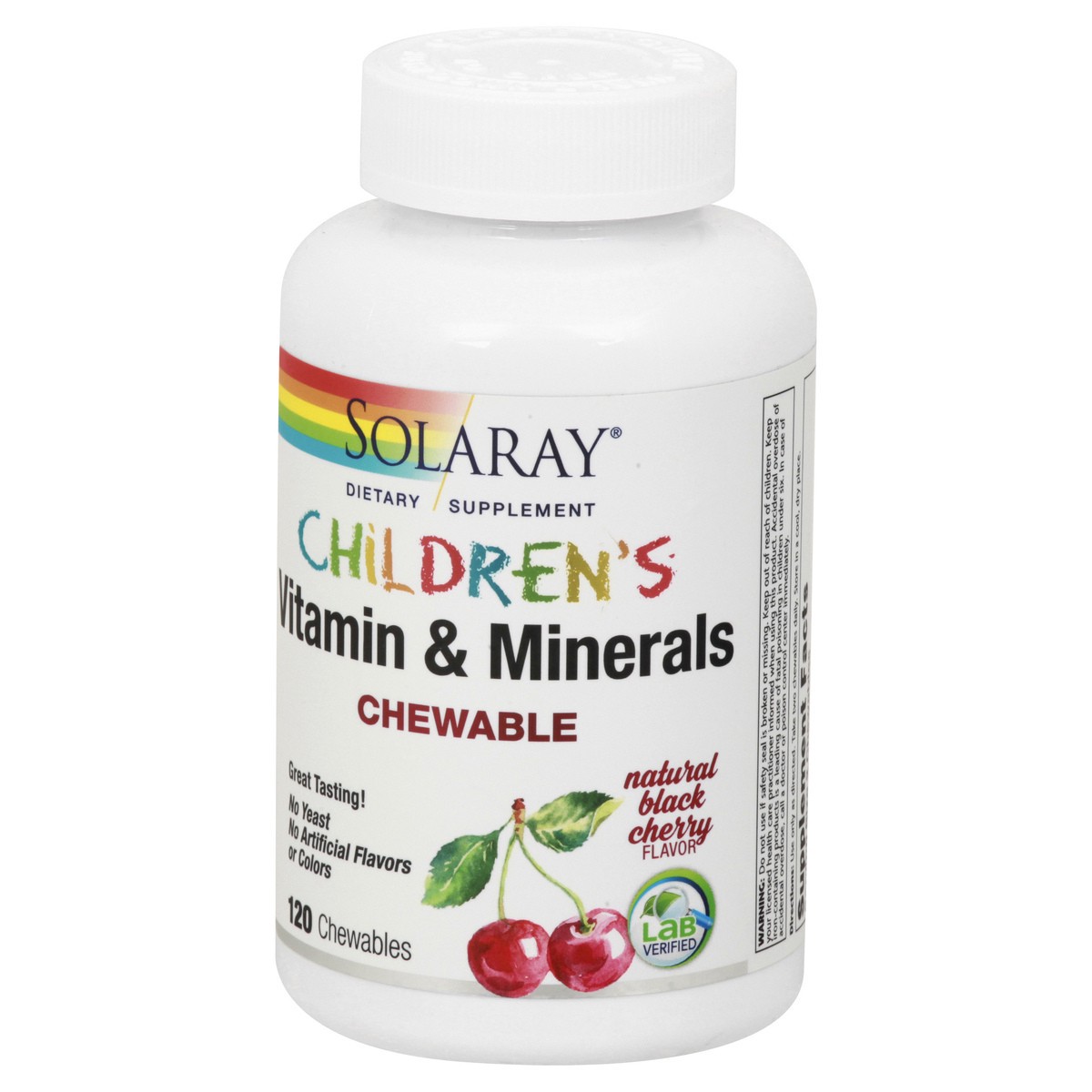 slide 6 of 12, Solaray Children's Chewable Vitamins & Minerals, 120 ct