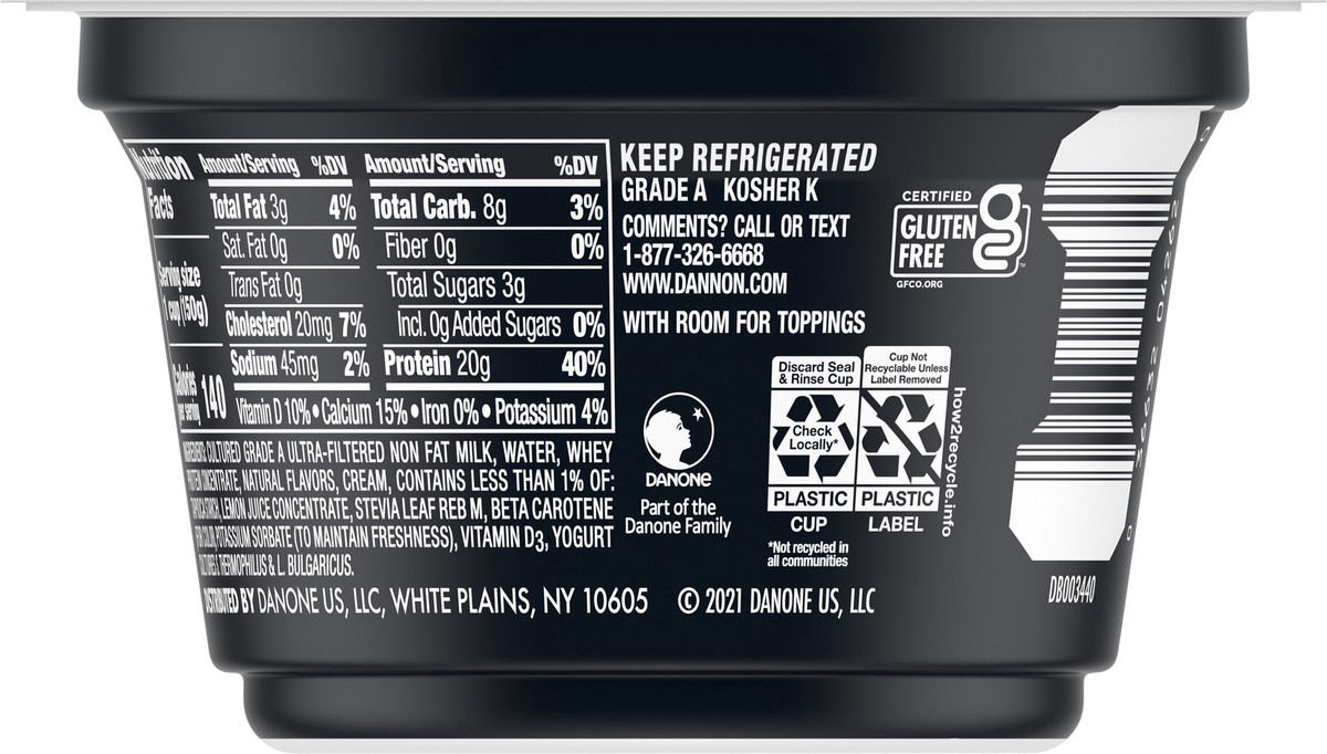 slide 8 of 12, Oikos Pro 20g Protein, Banana Yogurt-Cultured Dairy Product, 5.3 OZ Cup, 5.3 oz