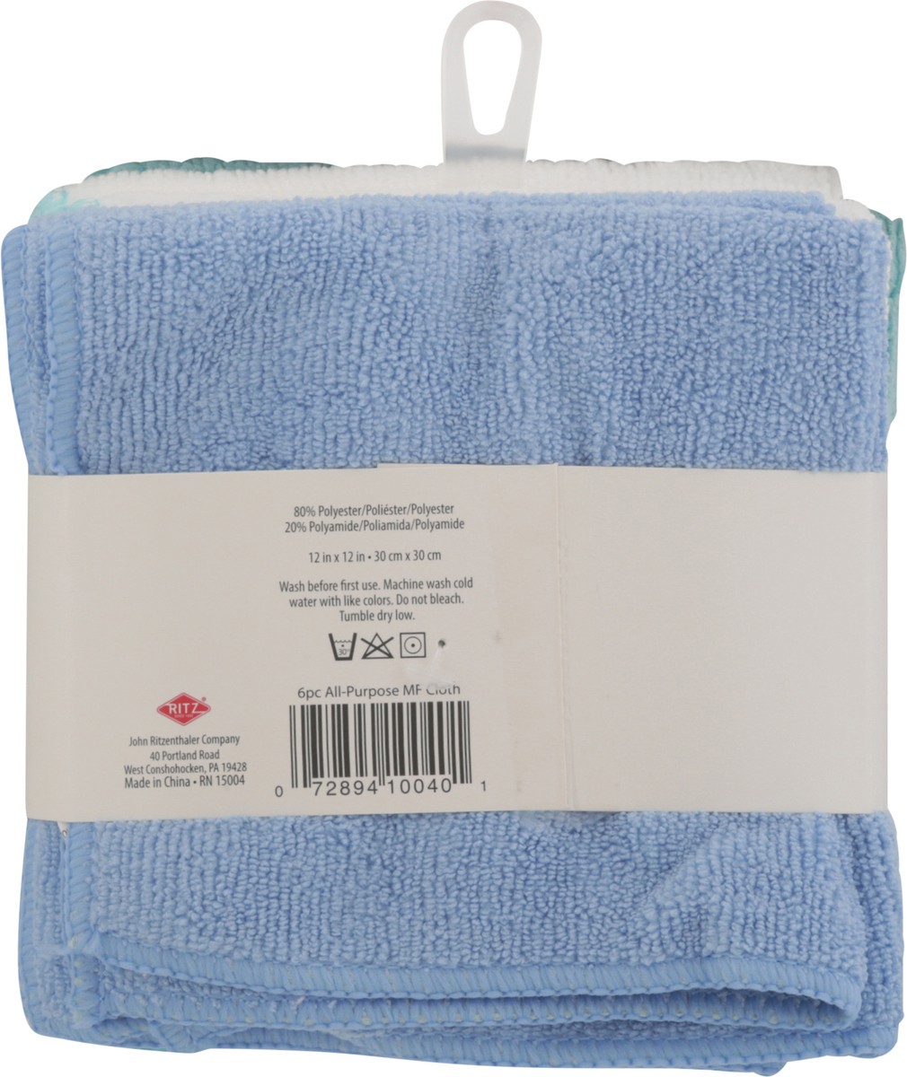 slide 9 of 11, Ritz Microfiber All-Purpose Cloths 6 ea, 6 ct