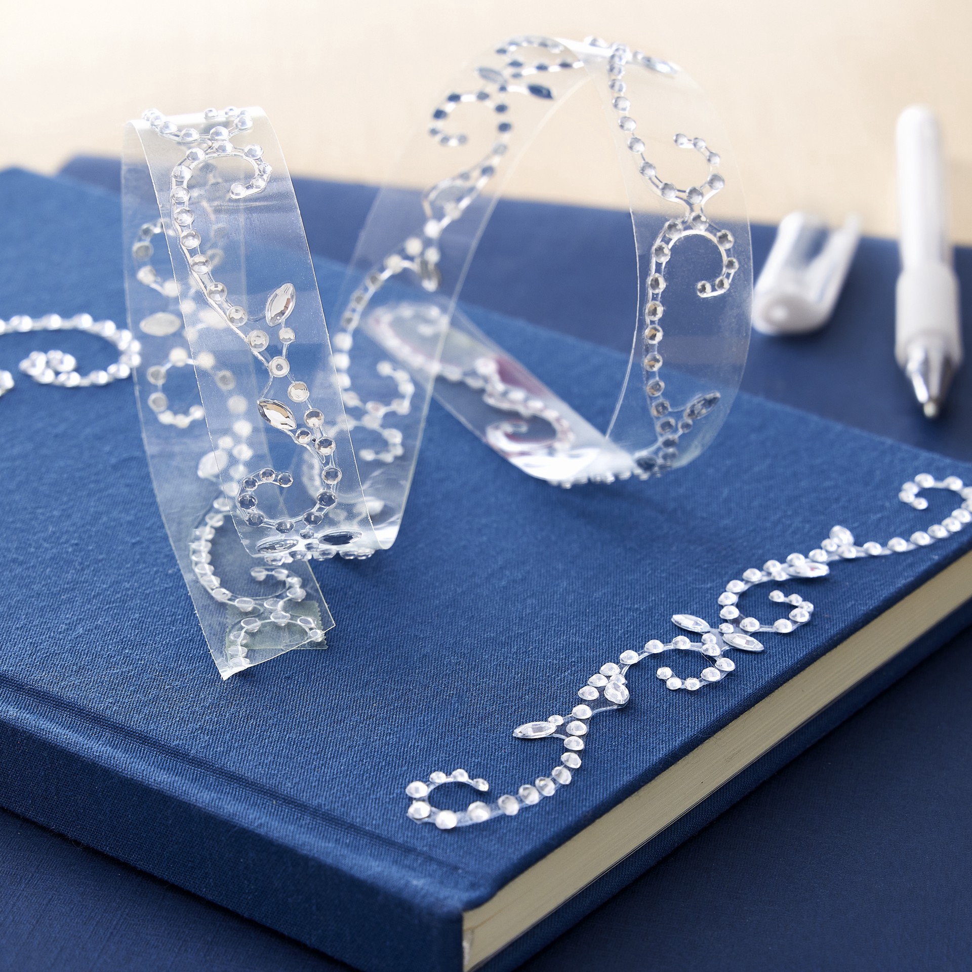 slide 2 of 2, Clear Bling On A Roll Rhinestones By Recollections, 30 in