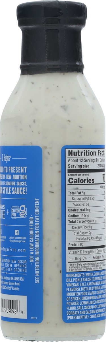 slide 5 of 9, G Hughes Sugar Free Tartar Style Sauce 12 fl oz, 12 fl oz