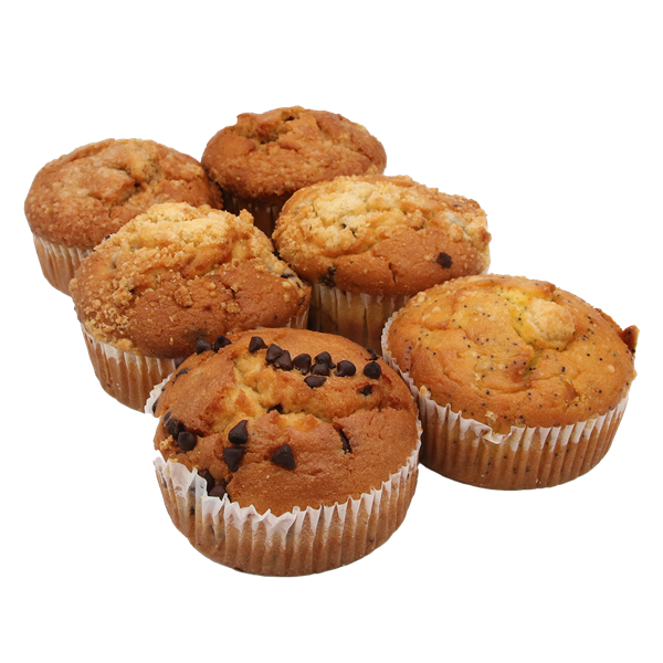 slide 1 of 1, Variety Muffins 6 Count, 42 oz