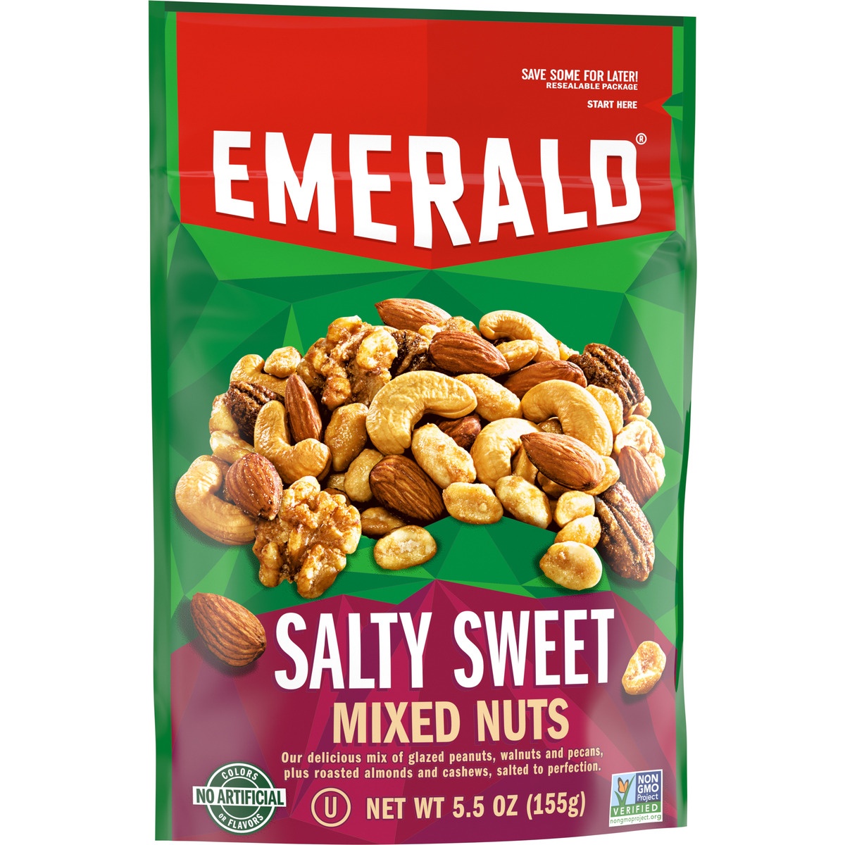 slide 2 of 11, Emerald The Original Salty Sweet Mixed Nuts, 5.5 oz