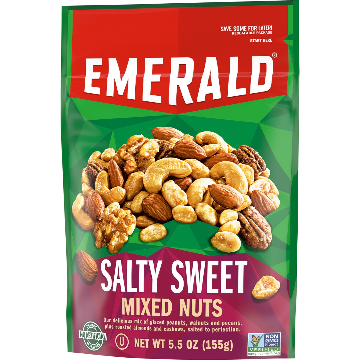 slide 3 of 11, Emerald The Original Salty Sweet Mixed Nuts, 5.5 oz