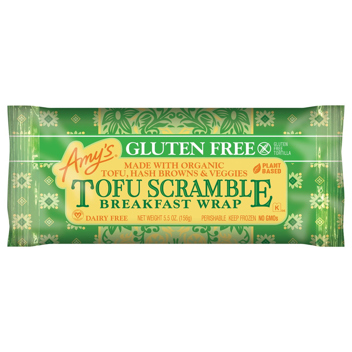 slide 1 of 6, Amy's Kitchen Gluten Free Tofu Scramble Breakfast Wrap, 5.5 oz