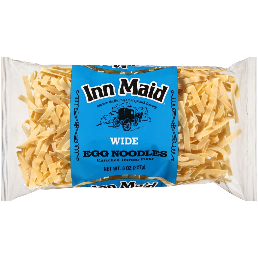 slide 1 of 6, Inn Maid Wide Noodles, 8 oz