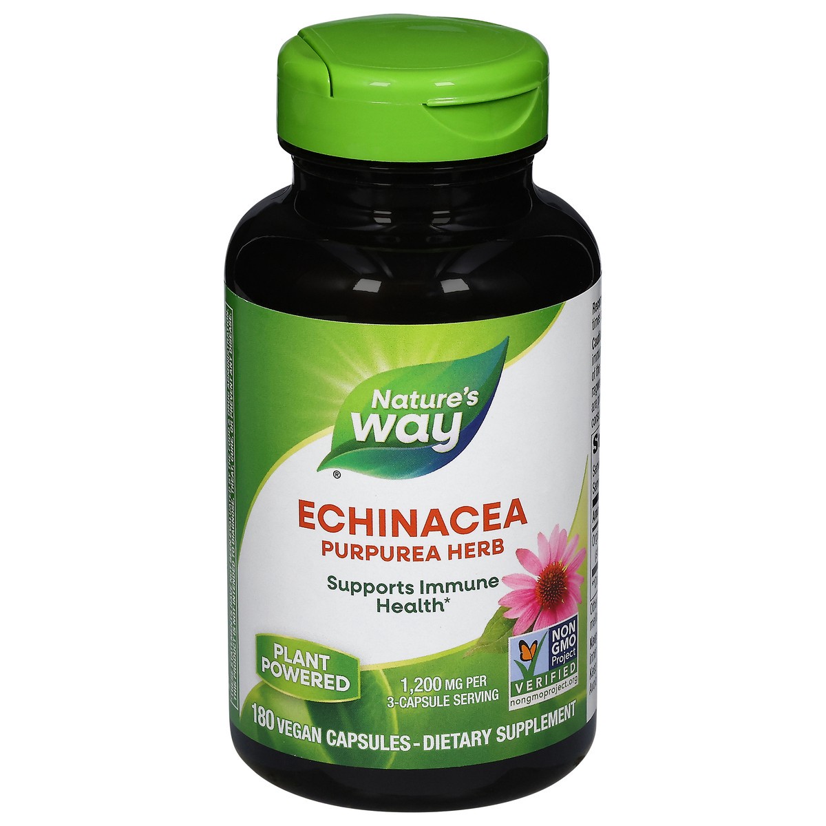 slide 1 of 1, Nature's Way 1200 mg Echinacea Purpurea Herb 180 Vegan Capsules, 180 ct