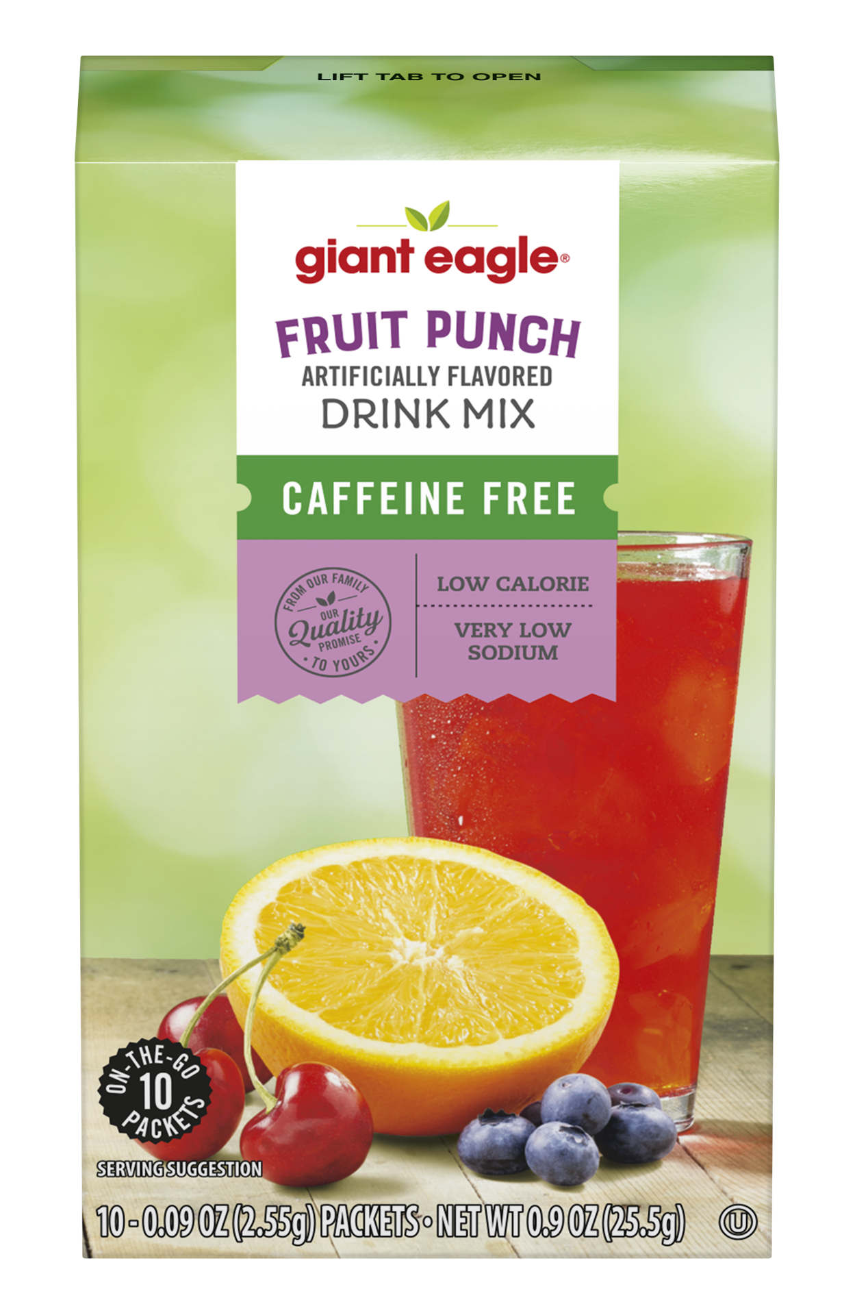 slide 1 of 1, Giant Eagle Fruit Punch Sugar Free Drink Mix - 10 oz, 10 oz