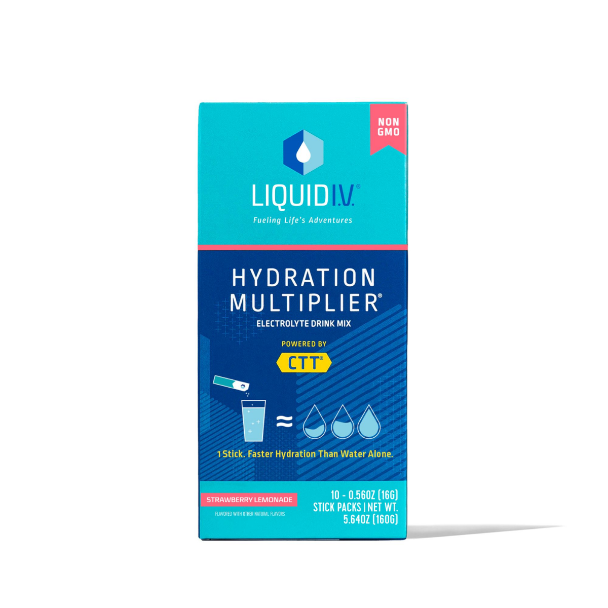 slide 1 of 5, Liquid I.V. Hydration Multiplier Strawberry Lemonade Electrolyte Drink Mix 10 - 0.56 oz Stick Packs, 10 ct