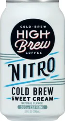 High Brew Coffee Nitro Cold-Brew Sweet Cream Coffee- 10 oz
