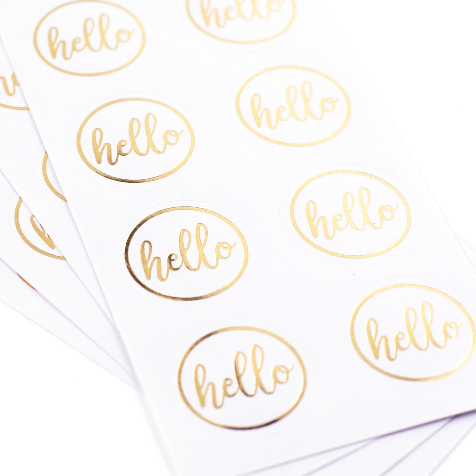 slide 5 of 6, Gold Hello Foil Envelope Seals By Recollections, 1 ct