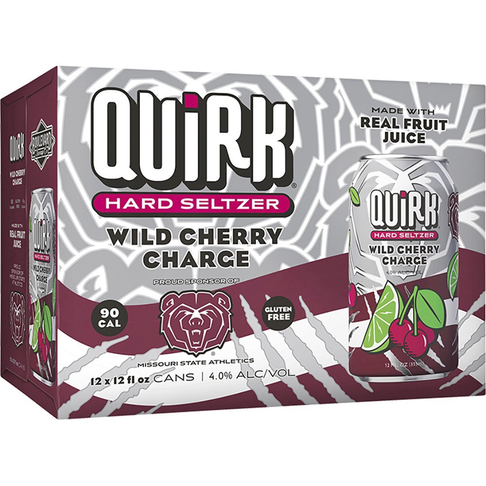 slide 1 of 1, Msu Quirk Wild Cherry Charge, 12 ct; 12 oz