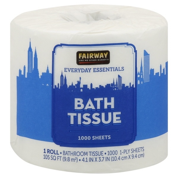 slide 1 of 1, Fairway Bath Tissues Single Roll, 1000 ct