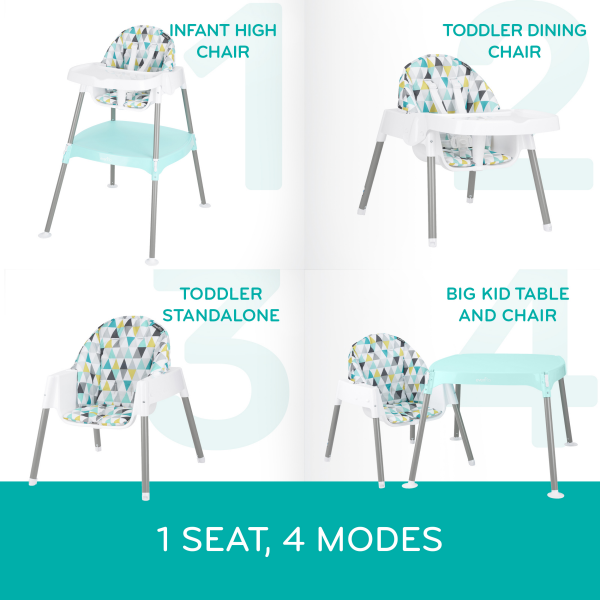 slide 4 of 4, Evenflo Convertible High Chair- Dottie Lime, 1 ct