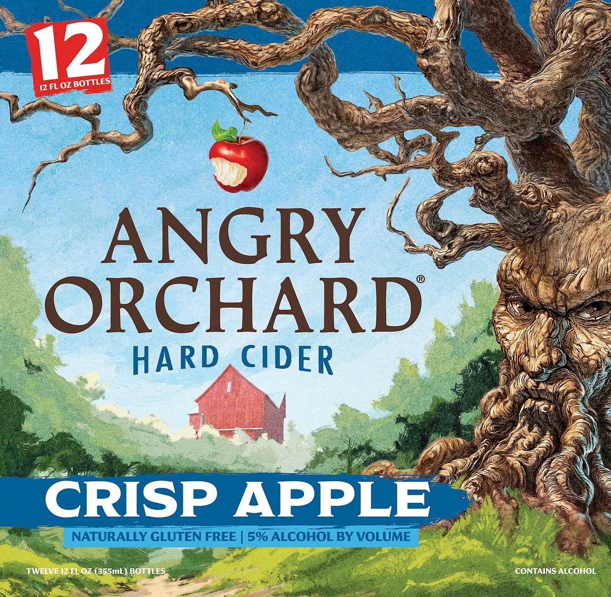 slide 2 of 10, Angry Orchard Crisp Apple Hard Cider, Spiked (12 fl. oz. Bottle, 12pk.), 12 ct; 12 fl oz