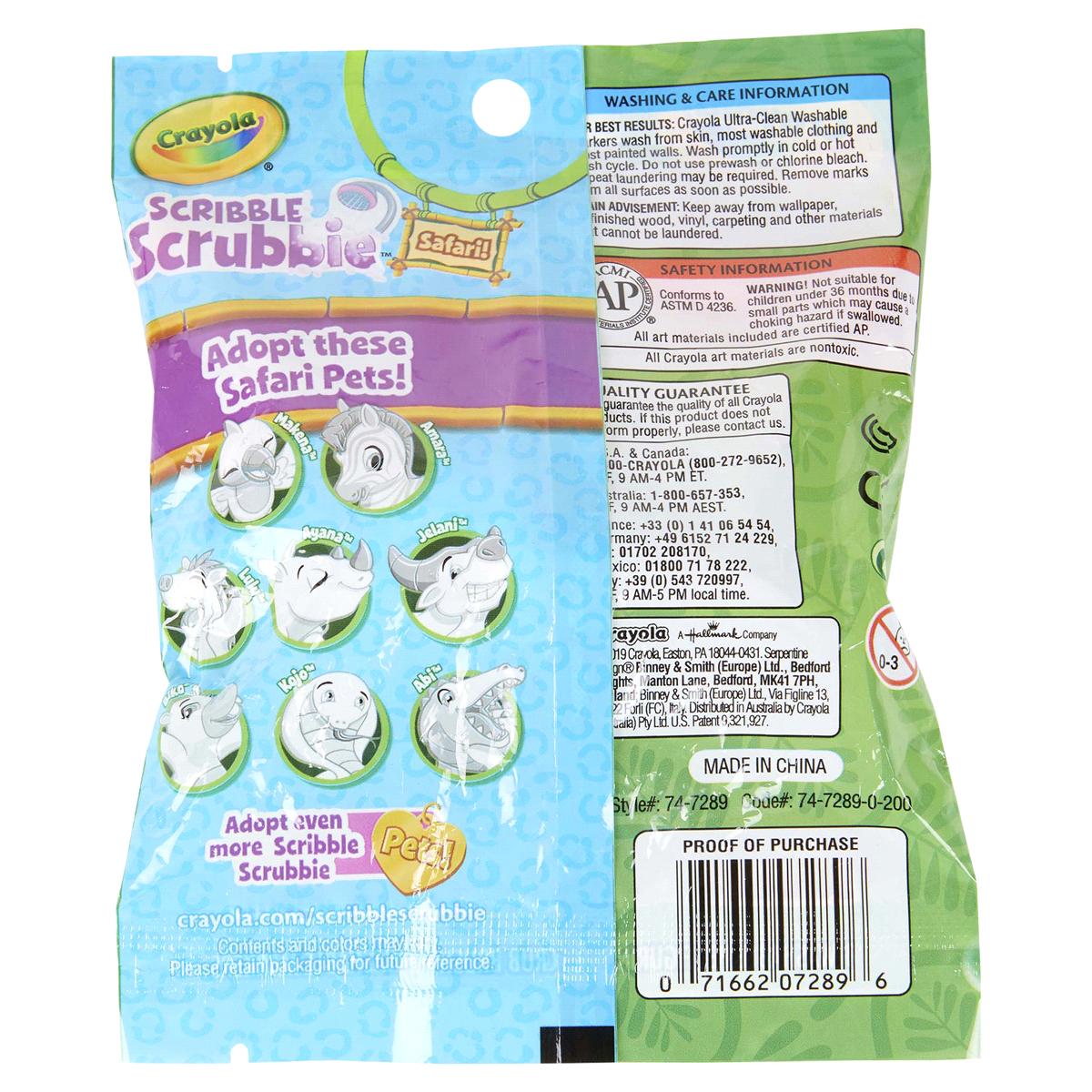 slide 21 of 29, Crayola Scribble Scrubbie Safari Animals, Creative Toy, 24 ct