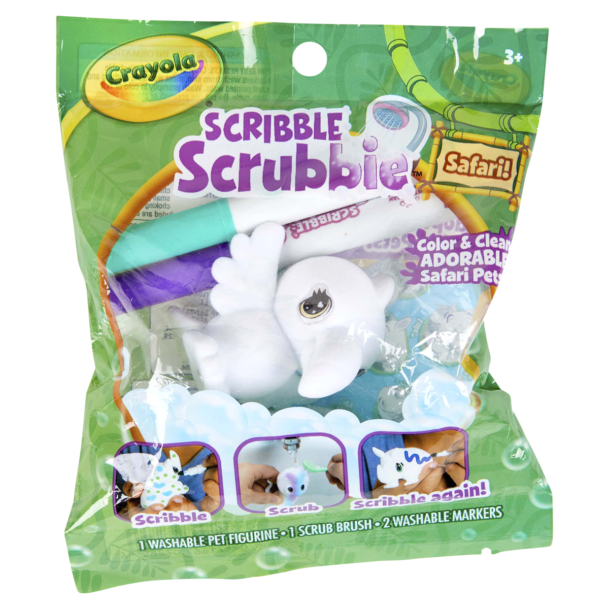 slide 1 of 29, Crayola Scribble Scrubbie Safari Animals, Creative Toy, 24 ct