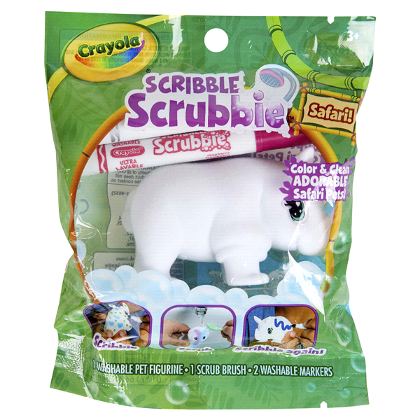 slide 8 of 29, Crayola Scribble Scrubbie Safari Animals, Creative Toy, 24 ct