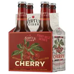 Virtue Cider Cherry Fruit Belt, 4 pack, 12 fl.oz.