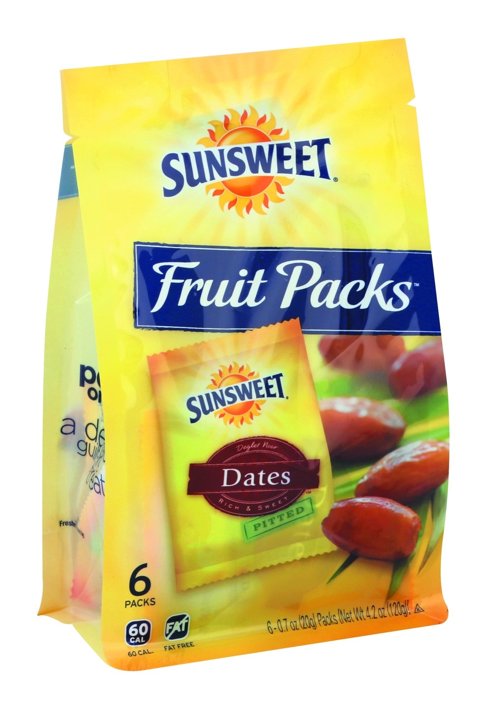 slide 1 of 1, Sunsweet Dates Fruit Snack, 6 ct; 0.7 oz