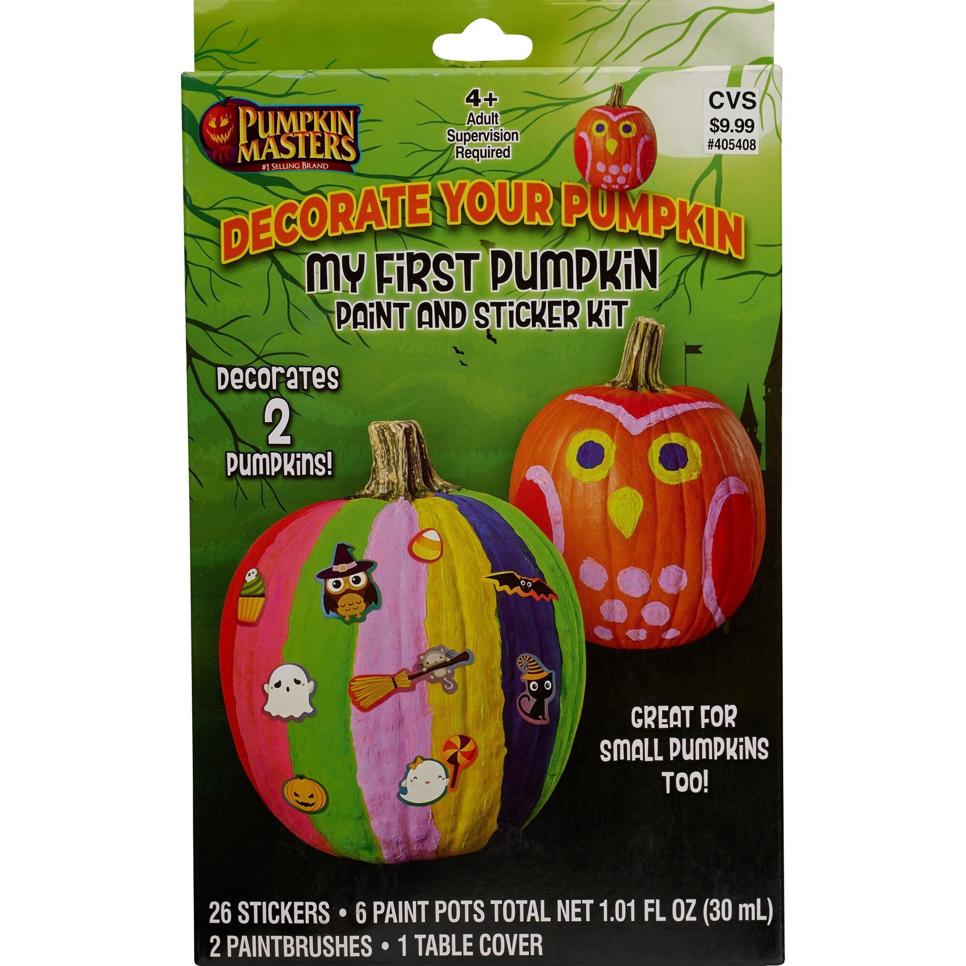 slide 1 of 1, Pumpkin Masters My First Pumpkin Pnt Stkr Kt, 1 ct