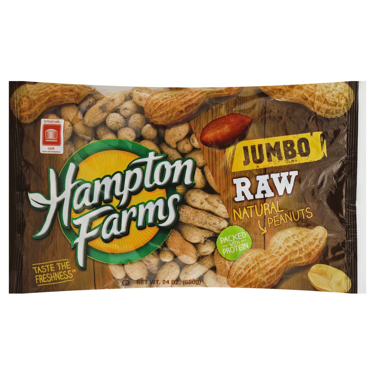 slide 2 of 8, Hampton Farms Jumbo Raw Peanuts, 24 oz