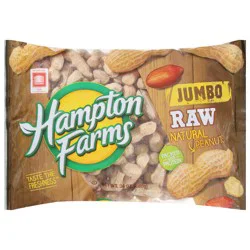 Hampton Farms Raw Jumbo Peanuts 24 oz