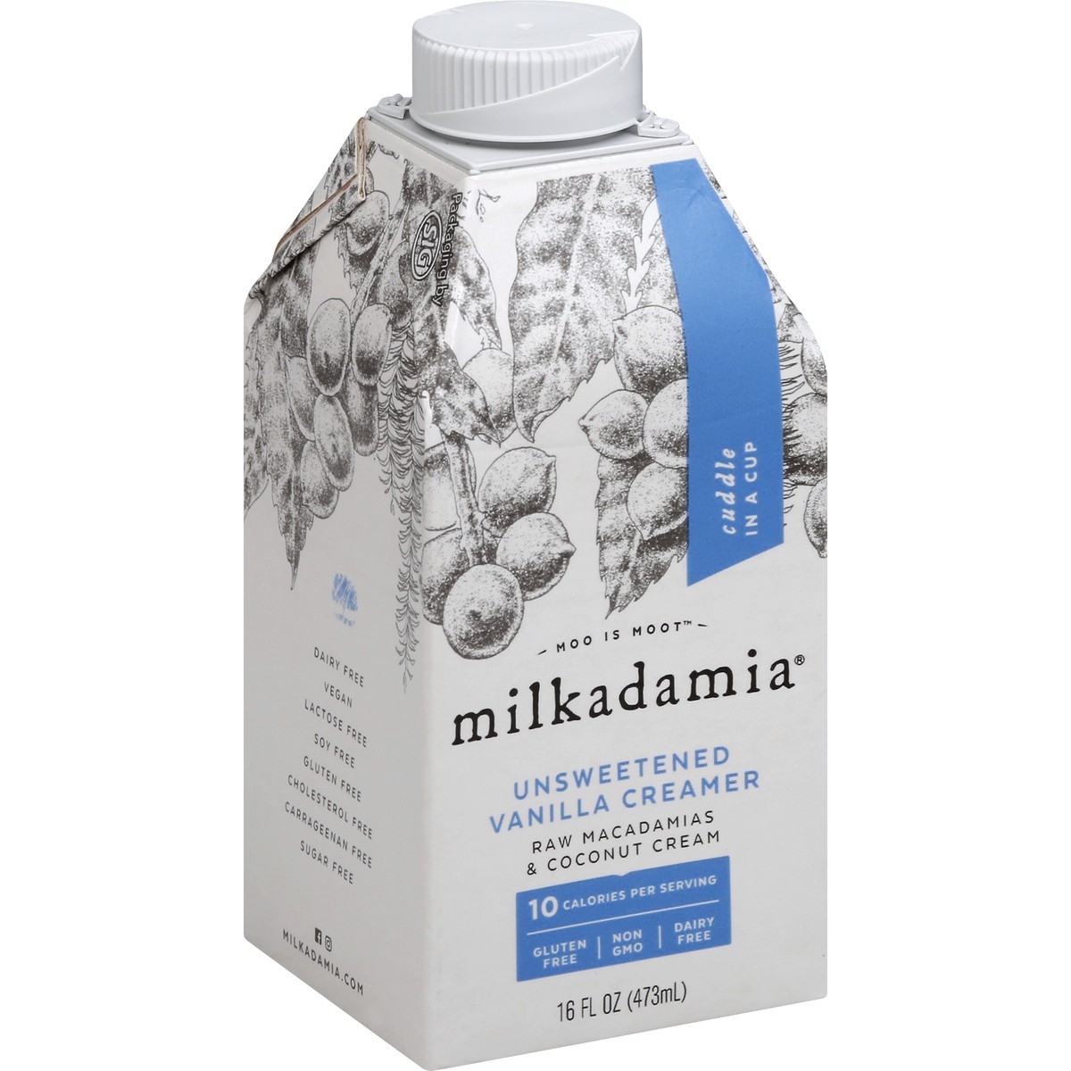 slide 2 of 9, Milkadamia Mlkdma Creamer Mcadmia Unswt Va, 16 fl oz