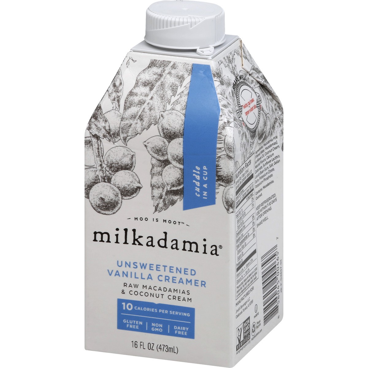 slide 8 of 9, Milkadamia Mlkdma Creamer Mcadmia Unswt Va, 16 fl oz