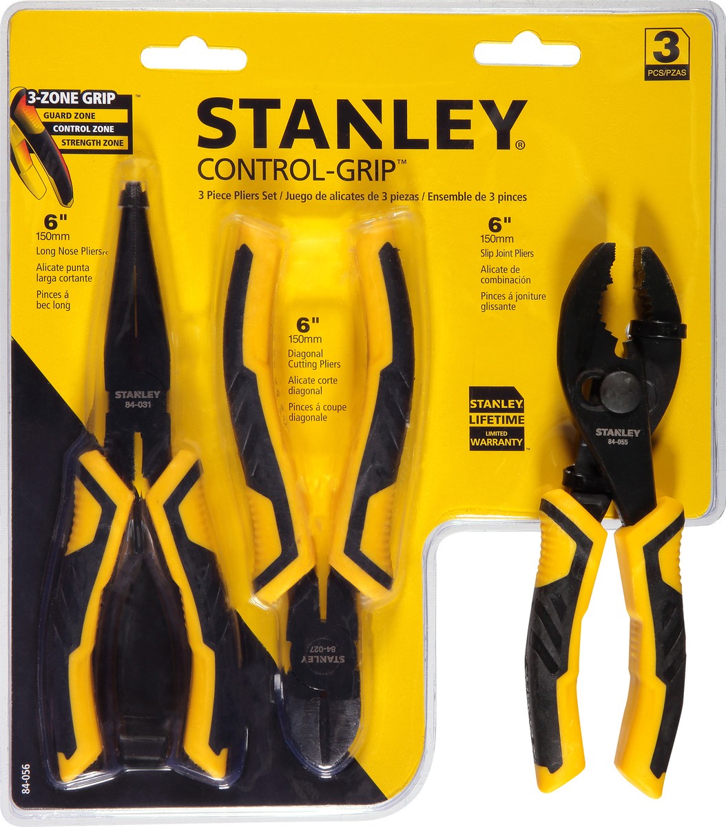 slide 1 of 10, Stanley Pliers Et, 3 ct