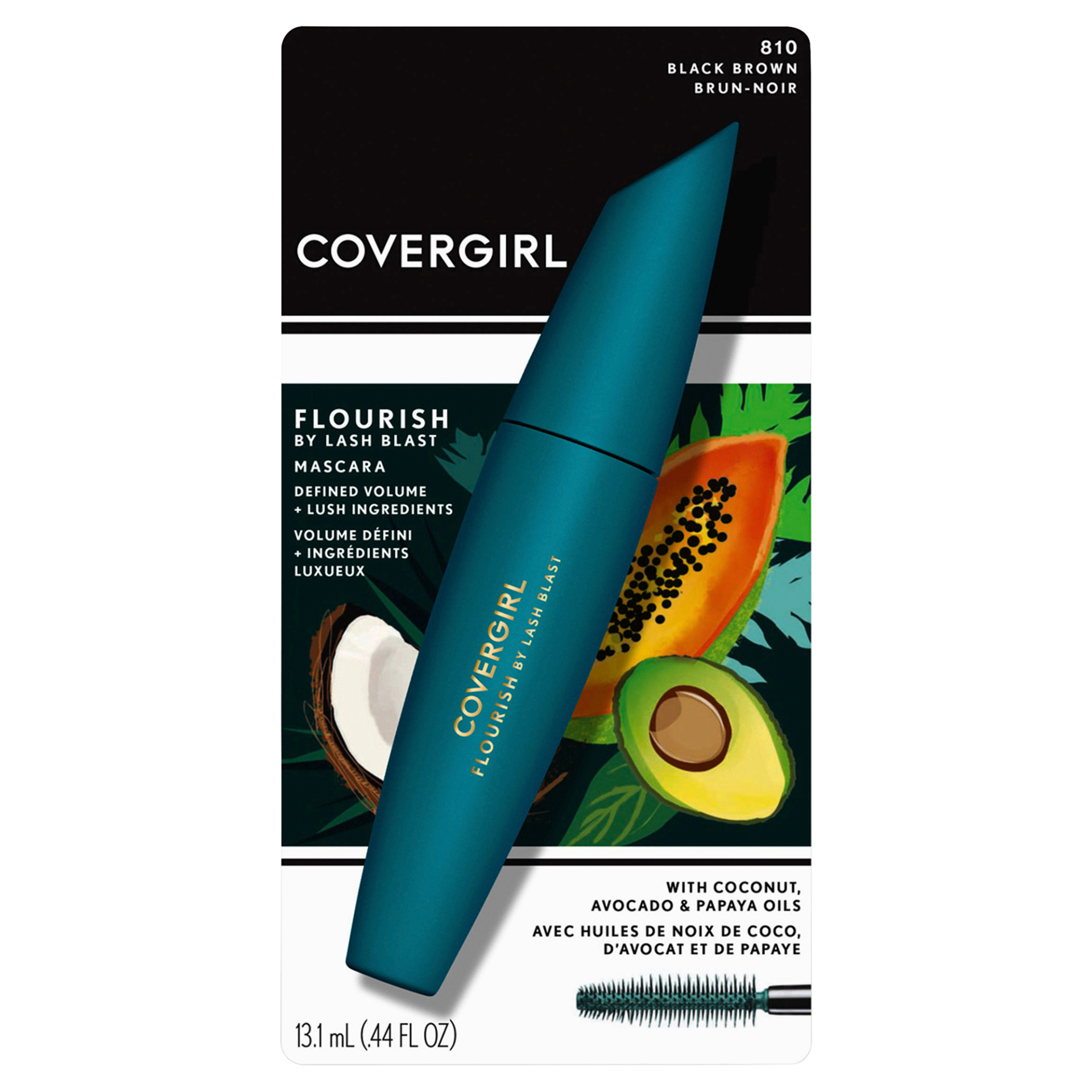 slide 1 of 1, Covergirl Flourish Lash Blast 815 Brown Mascara, 1 ct