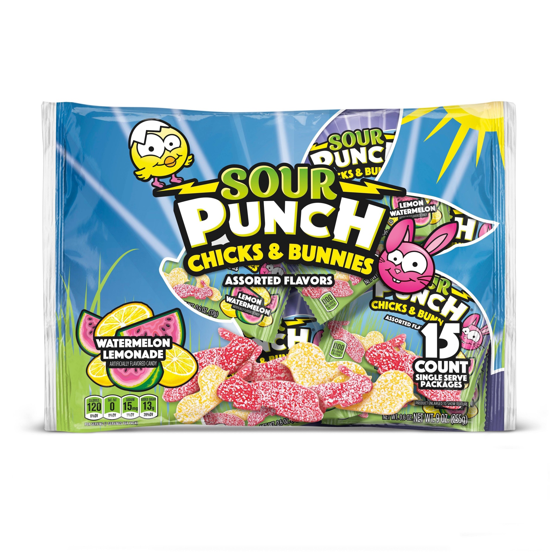 slide 1 of 1, Sour Punch Chicks And Bunnies, 1 ct