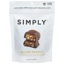 Simply Salted Peanut Chocolate Date Bars 4.5 oz