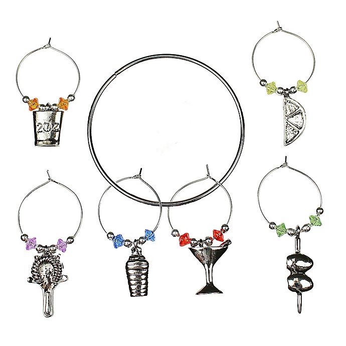 slide 2 of 5, Prodyne MiVino Set of 6 Stemware Charms 1 ea, 1 ct