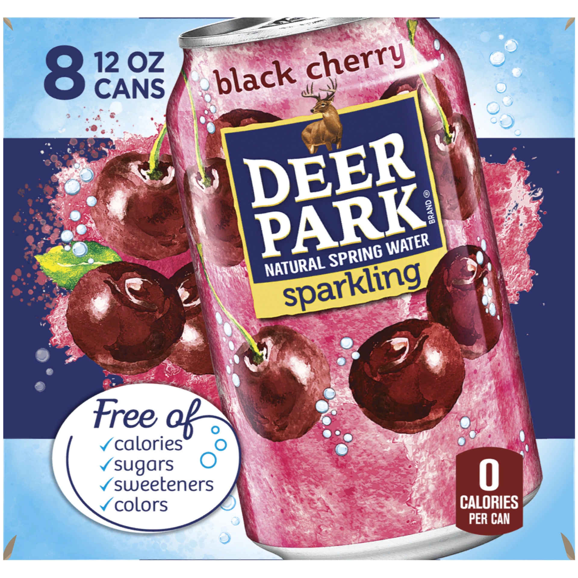 slide 6 of 6, Deer Park Black Cherry Sparkling Water, 8 ct; 12 fl oz