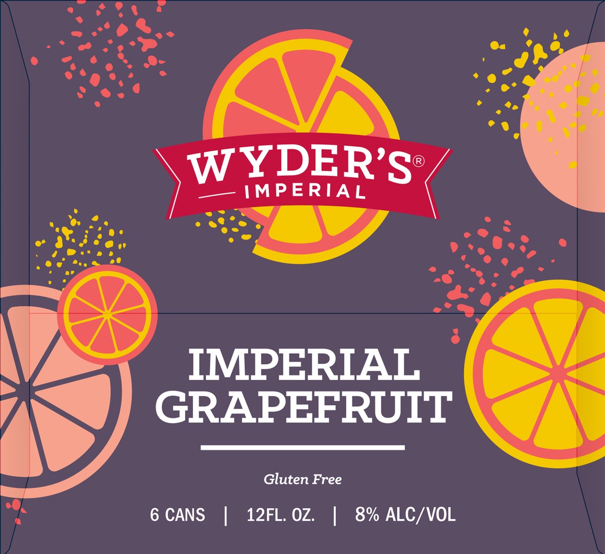 slide 3 of 7, Wyder's Cider-Imperial Grapefruit 6 Pack, 12oz Can, 6 ct; 12 oz