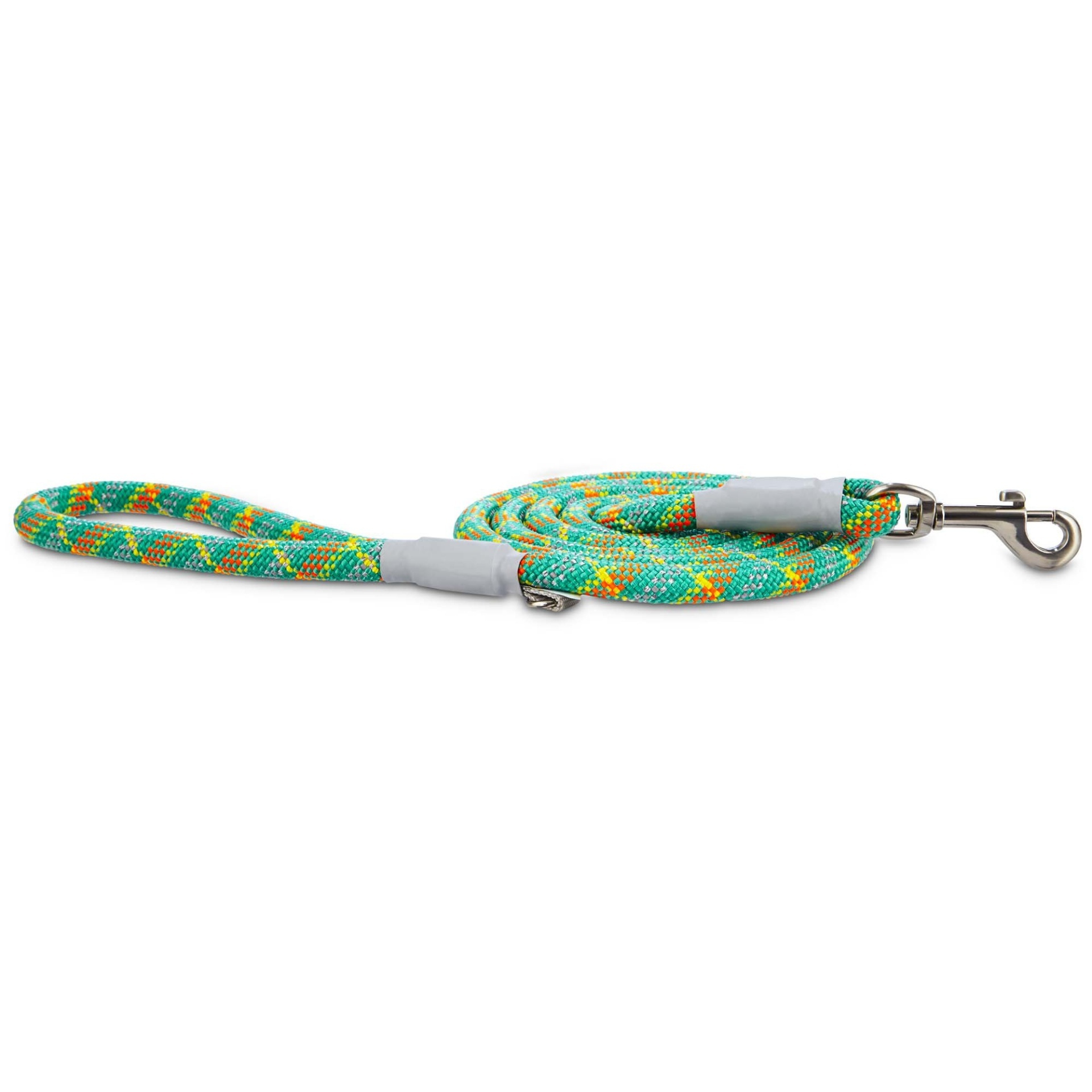 slide 1 of 1, Good2Go Reflective Braided Rope Leash in Turquoise, 1 ct