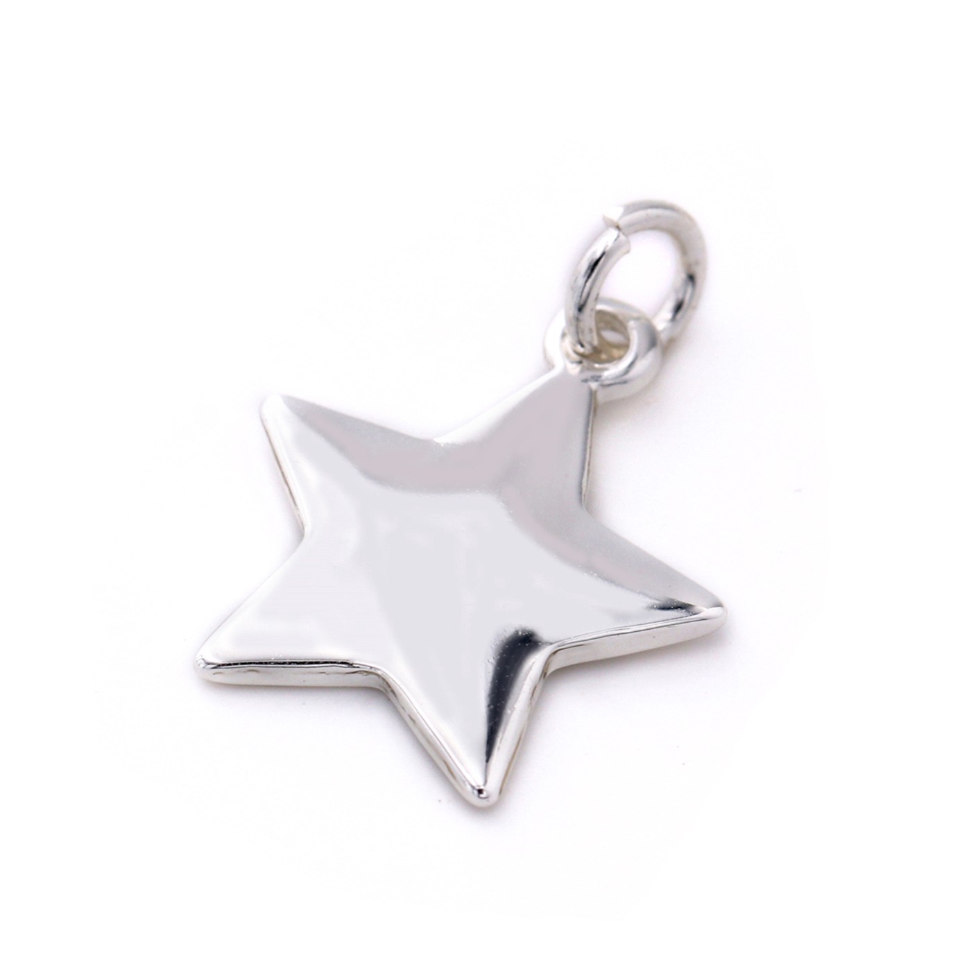 slide 3 of 4, Charmalong Silver Plated Star Charm By Bead Landing, 0.8 in x 0.6 in x 0.2 in