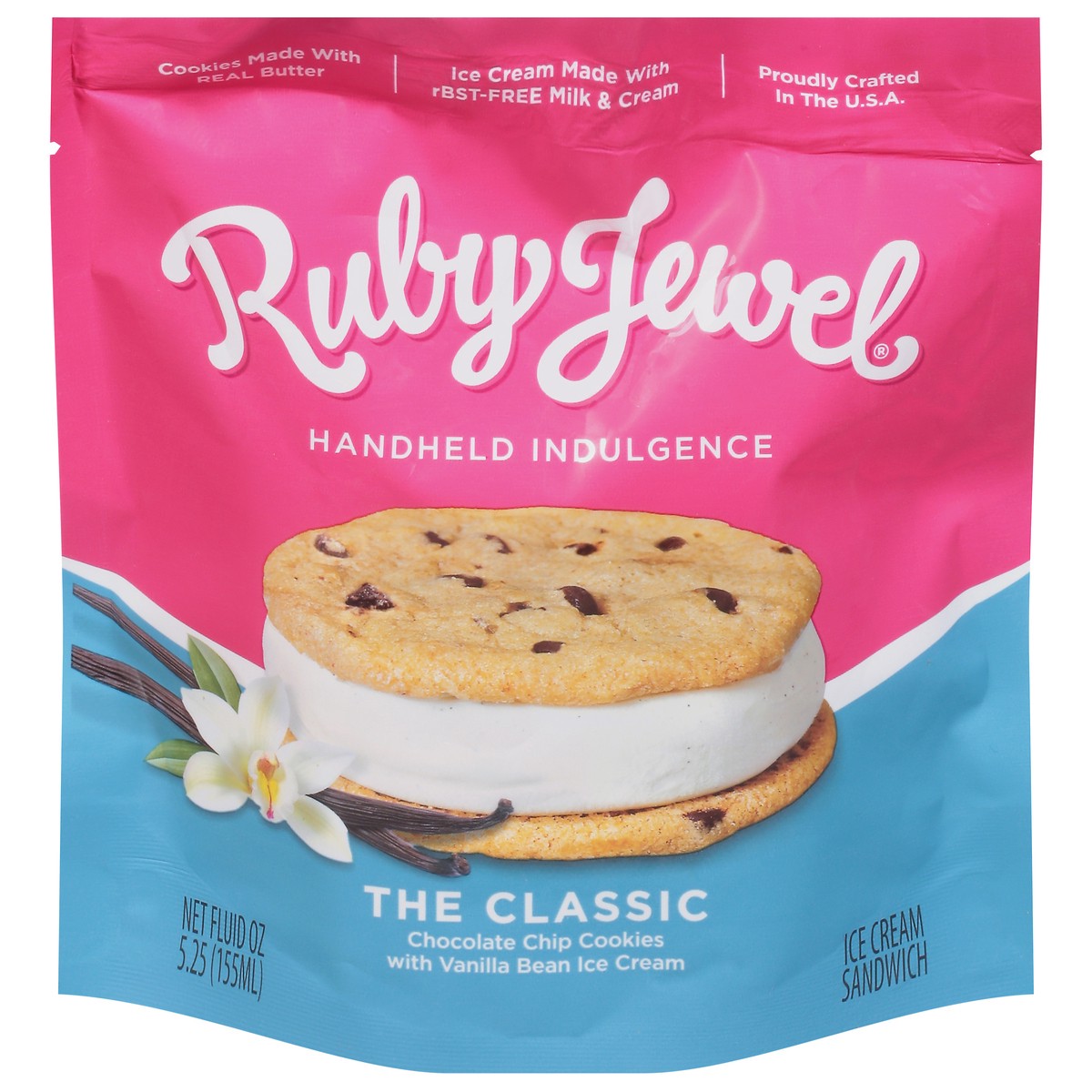 slide 1 of 9, Ruby Jewel Chocolate Chip Cookie Sandwich, 5.25 oz