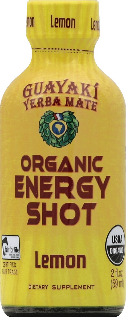 slide 4 of 4, Guayaki Lemon Energy Shot, 2 fl oz