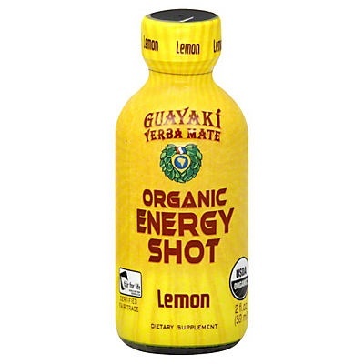 slide 1 of 4, Guayaki Lemon Energy Shot, 2 fl oz