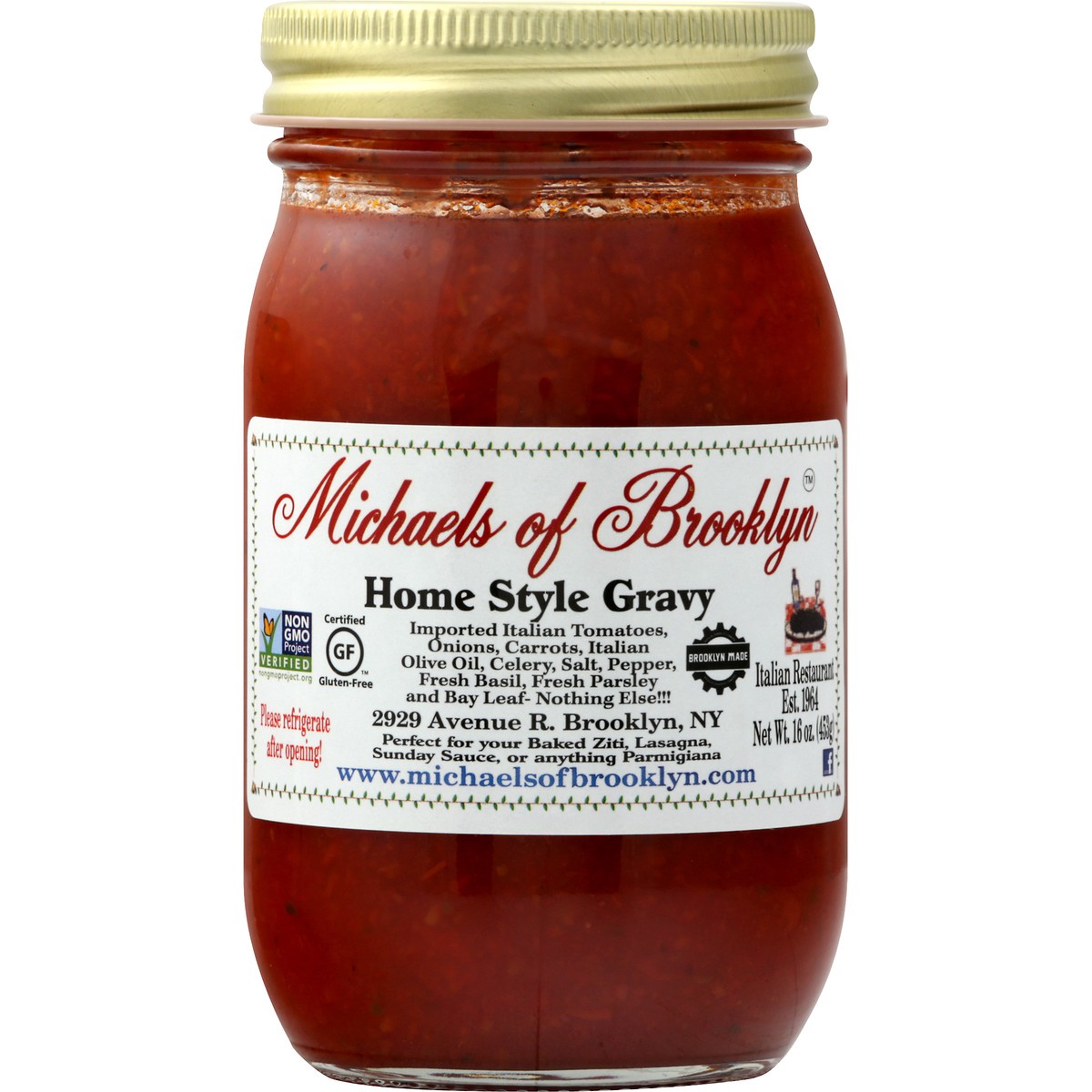 slide 3 of 11, Michael's of Brooklyn Michaels Of Brooklyn Home Style Gravy Pasta Sauce, 16 oz