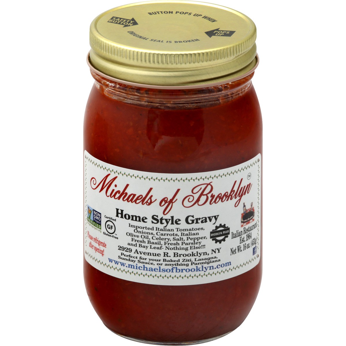 slide 2 of 11, Michael's of Brooklyn Michaels Of Brooklyn Home Style Gravy Pasta Sauce, 16 oz