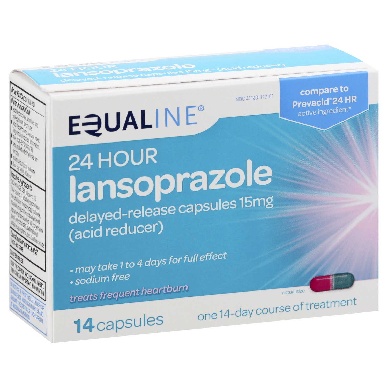 slide 1 of 1, Equaline Lansoprazole, 14 ct