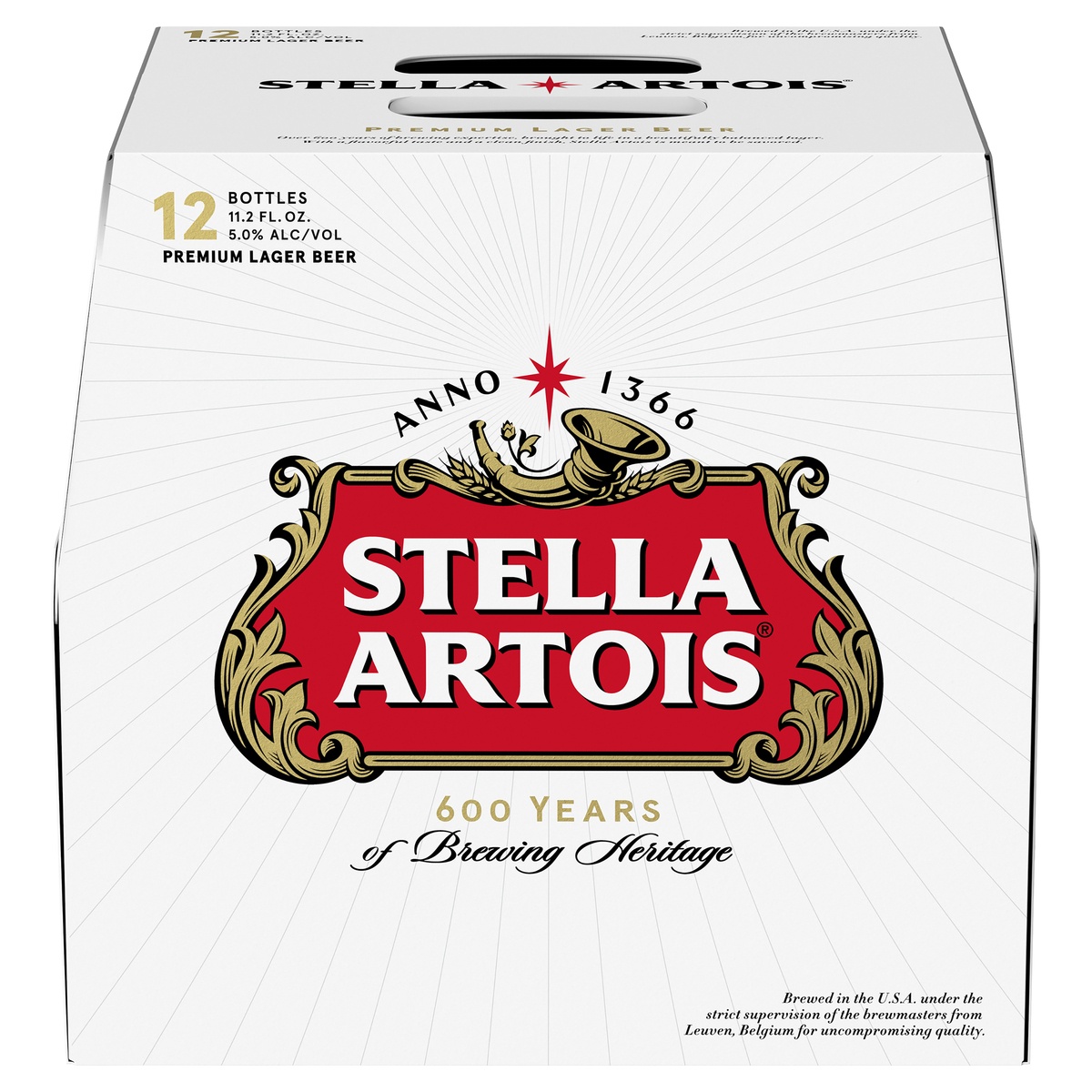 slide 1 of 1, Stella Artois Lager Beer, 12 ct; 11.2 fl oz