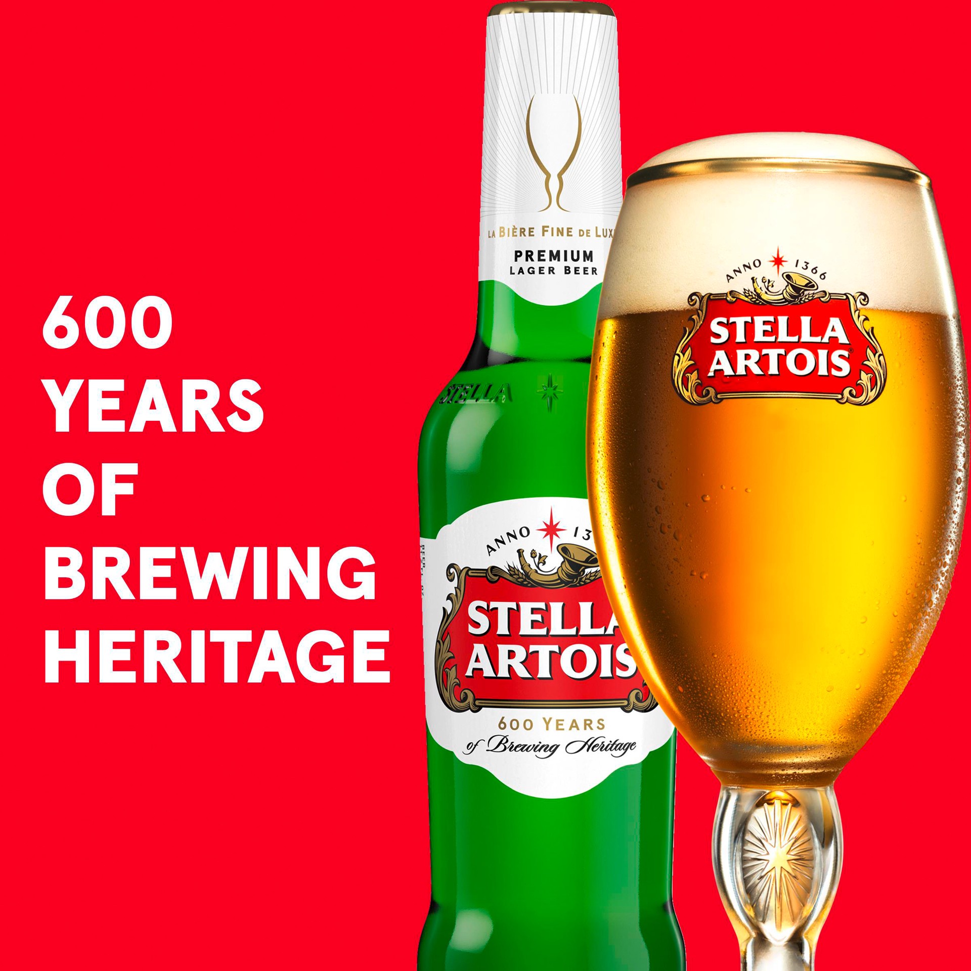 slide 6 of 6, Stella Artois Lager, 12 Pack Beer - 11.2 FL OZ Bottles, 134.40 fl. oz