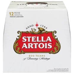 Stella Artois Premium Lager Beer 12 - 11.2 fl oz Bottles