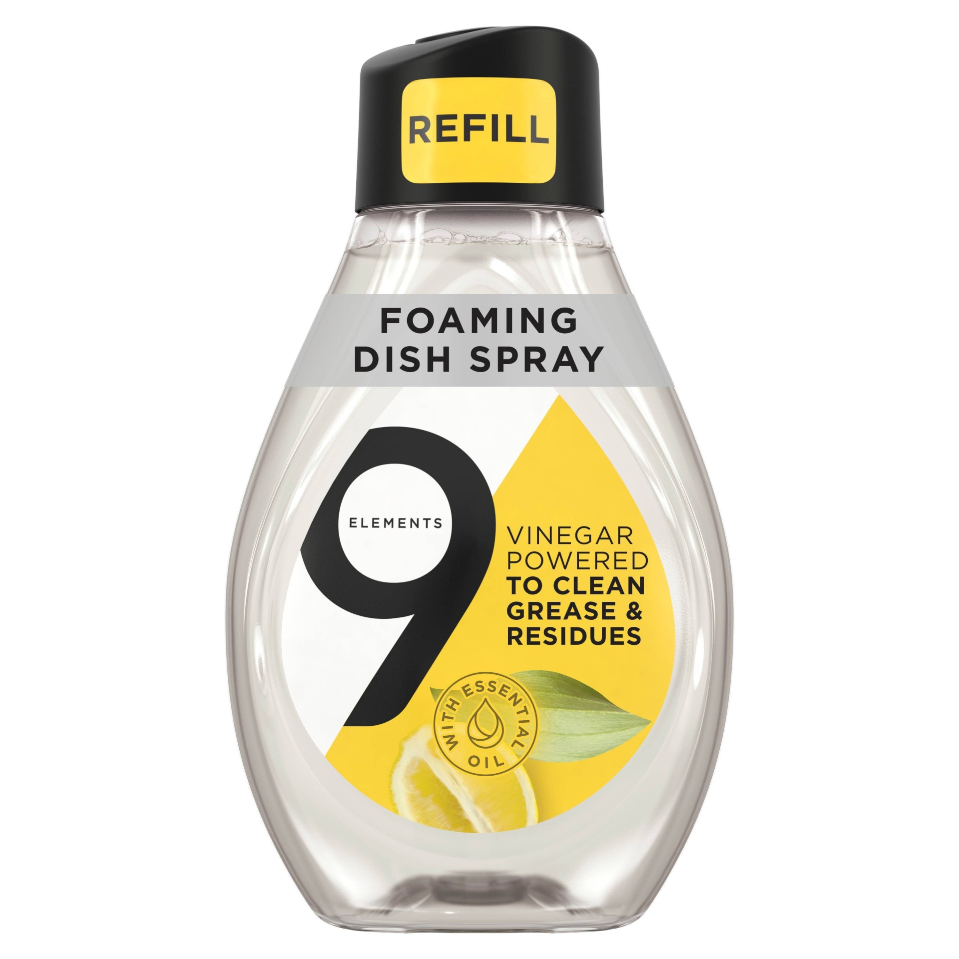 slide 1 of 1, 9 Elements Foaming Dish Spray Refill - Lemon - 16 fl oz, 16 fl oz