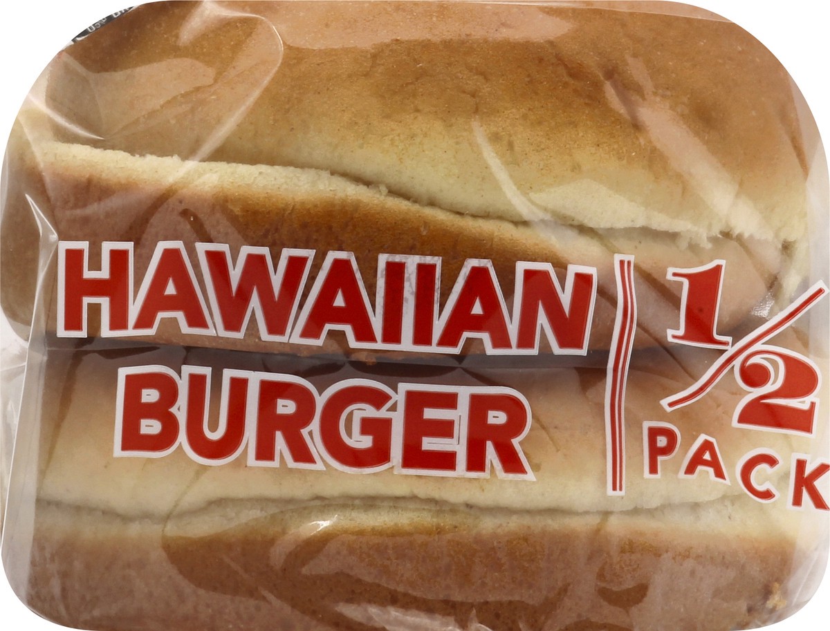 slide 1 of 9, Lewis Bakeries Hawaiian Half Pack Burger Buns, 7.5 oz, 4 Count, 7.5 oz